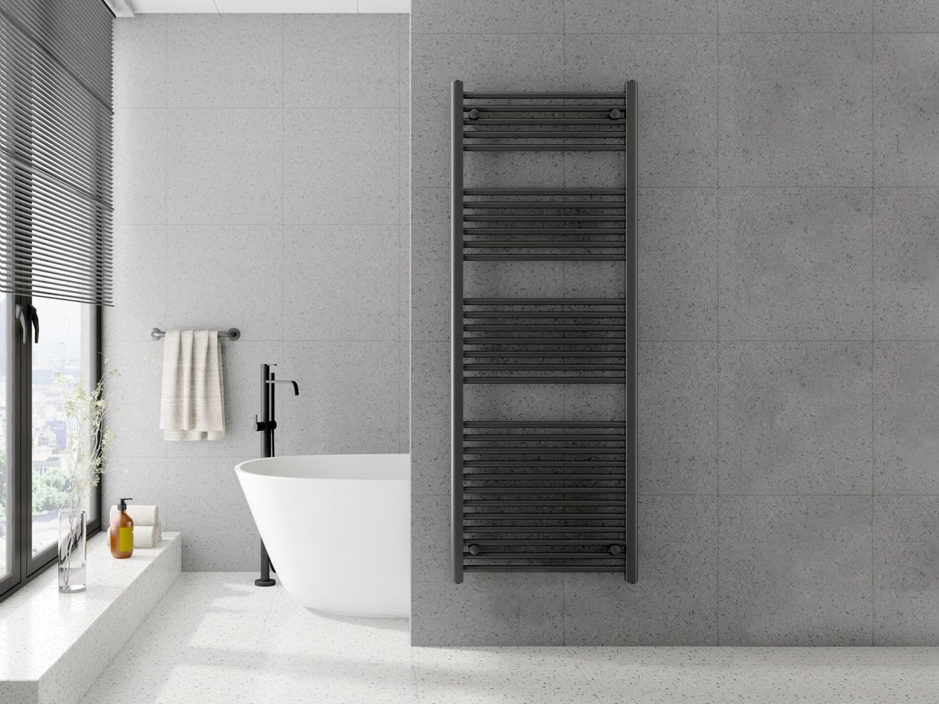 Design Heizkörper Vega in Anthrazit